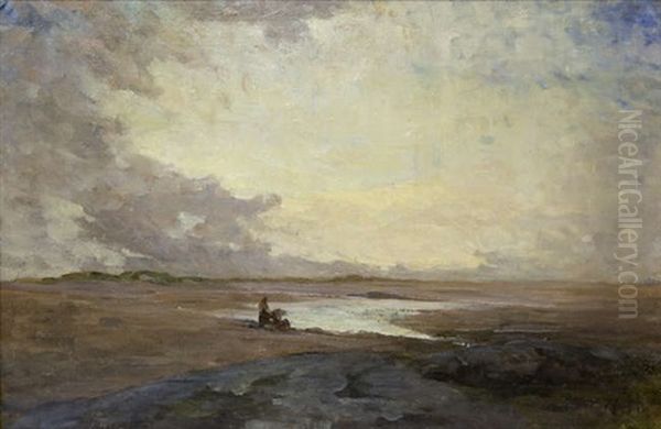 Malahide Sands With Figures - view 1