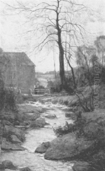 A Stream By A Cottage, Quimperle - view 1