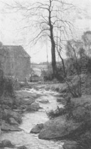 A Stream By A Cottage, Quimperle A Stream By A Cottage, Quimperle