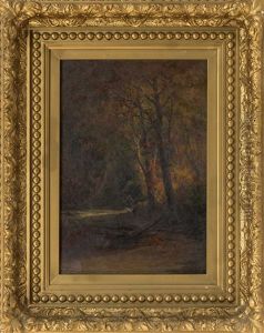 A Fisherman On An Autumn River by Edward Hill