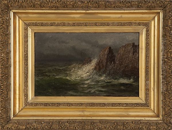 Waves Crashing On A Rocky Coast - view 1
