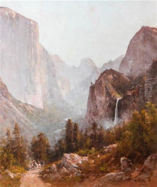 Indians In Yosemite - view 1