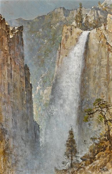 A Waterfall In The Sierras - view 1