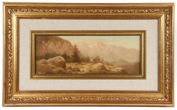 Sunset, San Gabriel Mts., Cal. - view 1