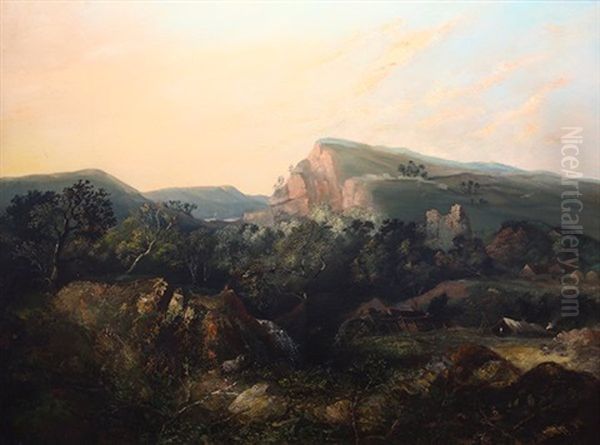 Mining Encampment In The Valley - view 1