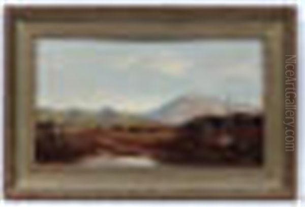 Mountainous Landscape With Frontier House And Wooden Cabin Yosemite, California Usa - view 1