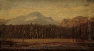 Landscape With A Frontier House by Thomas Hill