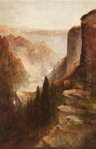 Yosemite Valley Landscape by Thomas Hill