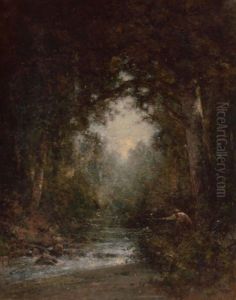 Trout Fishing by Thomas Hill