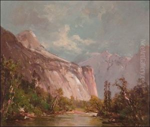 Royal Arches, Yosemite Trail by Thomas Hill