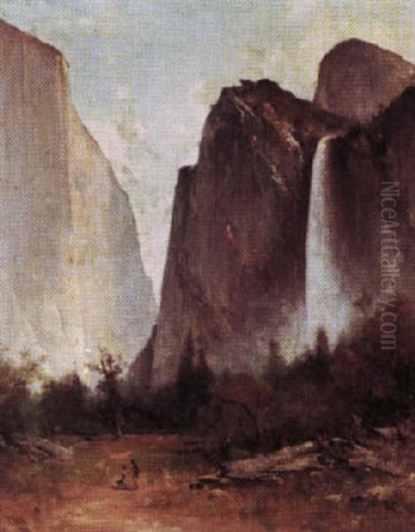 Yosemite Valley And Bridalveil Falls - view 1