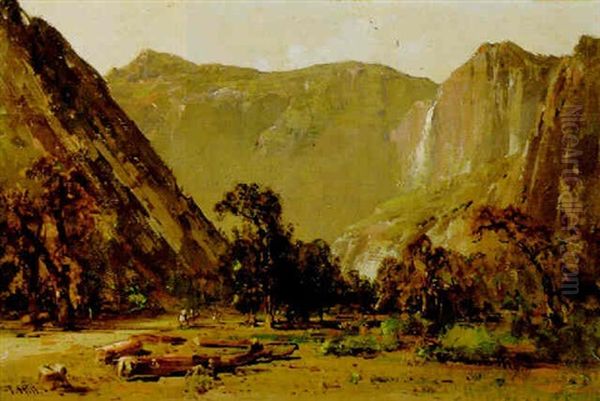 Yosemite Falls From Curry Camp - view 1