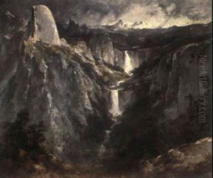 View Of Yosemite Valley From Glacier Point by Thomas Hill