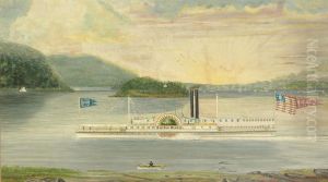 The Paddle Steamboat Rip Van Winkle by James Bard