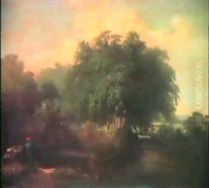 Fishing In A Country Stream