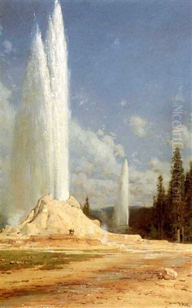 Geysers In Yellowstone - view 1