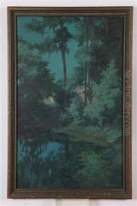 Connecticut Pond At Twilight by Henrik Hillbom