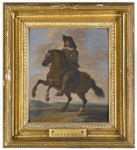 Equestrian Portrait Of A Gentleman by Pauwels van Hillegaert
