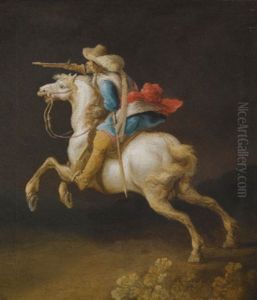 A Cavalry Officer Charging