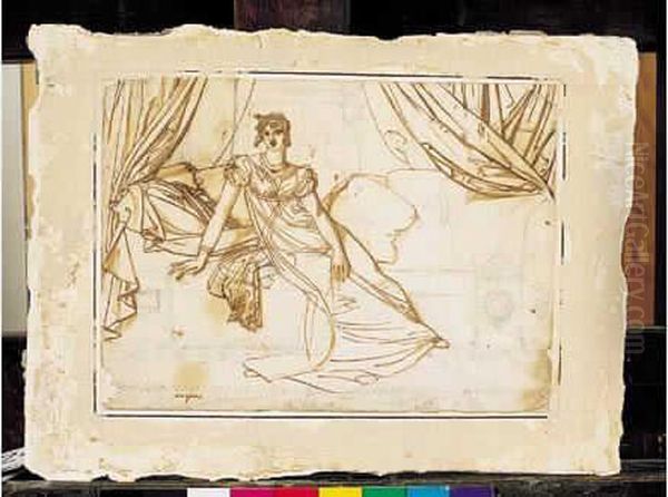 Jeune Femme Assise Dans Un Interieur - view 1