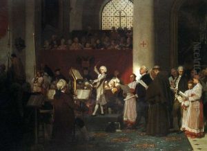 Le Jeune Mozart (in Collab. With Artist's Studio) by Eugene Ernest Hillemacher
