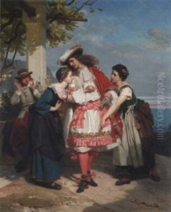Franzosischer Edelmann Erregt Aufsehen Bei Italienischen Bauerinnen Franzosischer Edelmann Erregt Aufsehen Bei Italienischen Bauerinnen