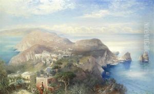A Panorama Of Capri by Heinrich Hiller