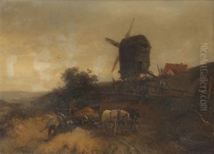 Hollandische Landschaft Mit Muhle Hollandische Landschaft Mit Muhle