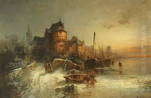 Winter In Der Normandie by Heinrich Hiller