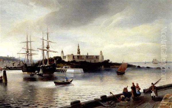 Parti Fra Helsingor Havn Med Kronborg - view 1