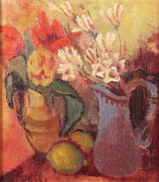 Stillleben Mit Blumen Und Zitronen - view 1