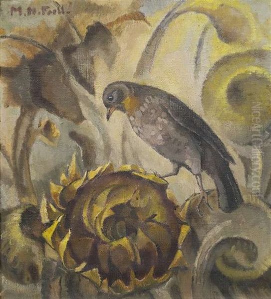 Vogel Mit Sonnenblume - view 1