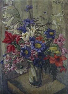 Sommerblumenstraus In Einer Vase by Maria Hiller-Foell