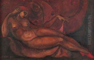 Liegender Akt by Maria Hiller-Foell