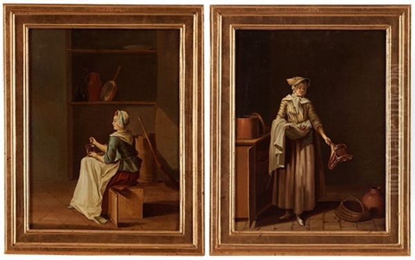 Woman With A Mortar & Woman With A Roast Lamb (2) - view 1