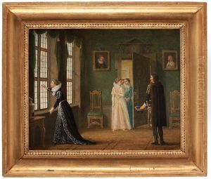 Ebba Brahes Betrothal To Jacob De La Gardie by Pehr Hillestroem