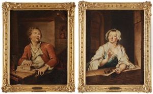Par Med Mus Och Musfalla (pair) by Pehr Hillestroem