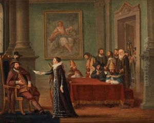 Christina Gyllenstierna Lamnar Sitt Leidebref Till Christian Ii by Pehr Hillestroem