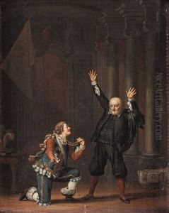 Scene From The Drama Helmfelt, Act 5, Scene 4 by Pehr Hillestroem