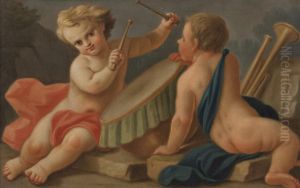 A) Putti Con Strumenti Musicali by Pietro Bardellino