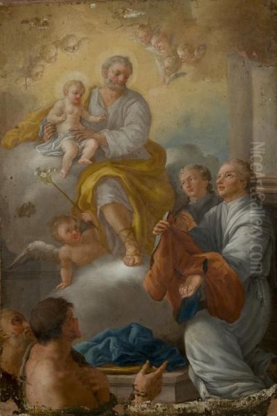 San Giuseppe Con Il Bambino Appaiono Ad Un Devoto - view 1