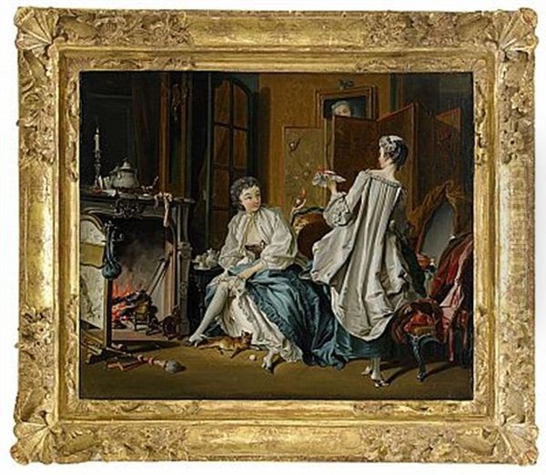 Morgontoilette - Boudoirinterior - view 1