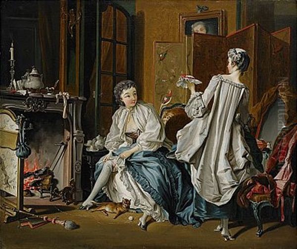 Morgontoilette - Boudoirinterior - view 1