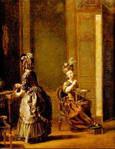 Gustaviansk Interior by Pehr Hillestroem