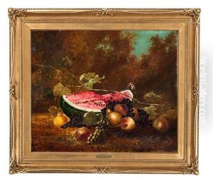 Still Life With Watermelon And Butterfly