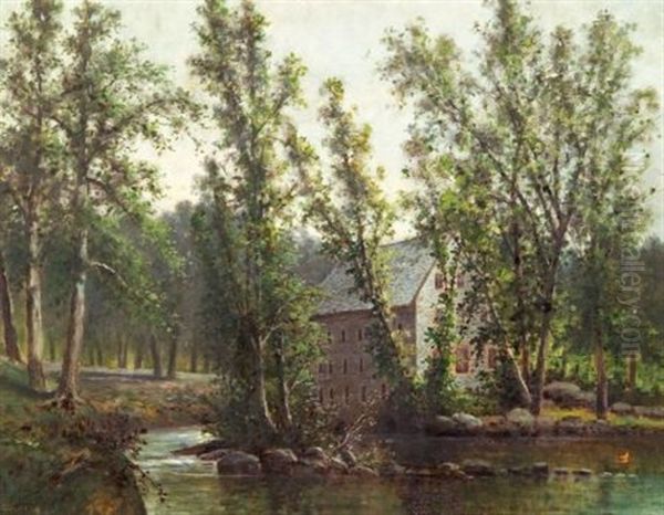 The Mill On A Quiet Stream, Spring - view 1