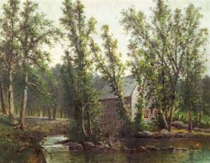 The Mill On A Quiet Stream, Spring The Mill On A Quiet Stream, Spring