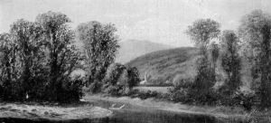 River View With Distant Church Spire