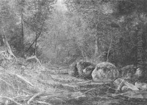 Bear Paw Creek, Adirondacks by William Henry Hilliard