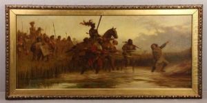 War Scene by Robert Alexander Hillingford